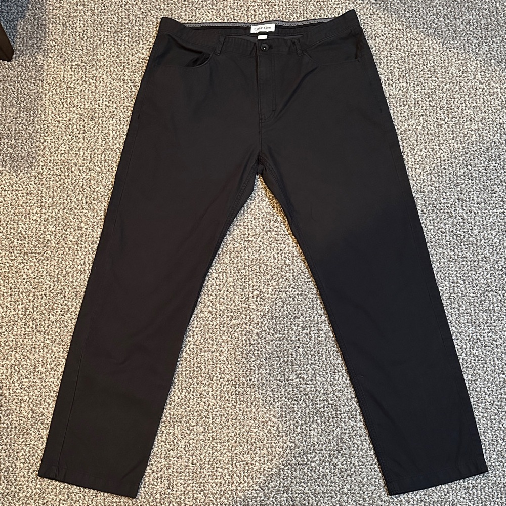 Calvin Klein Black Straight-Leg Pants